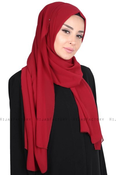 Joline - Hijab Chiffon Premium Bordò