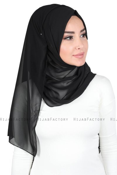 Joline - Hijab Chiffon Premium Nero