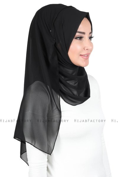 Joline - Hijab Chiffon Premium Nero