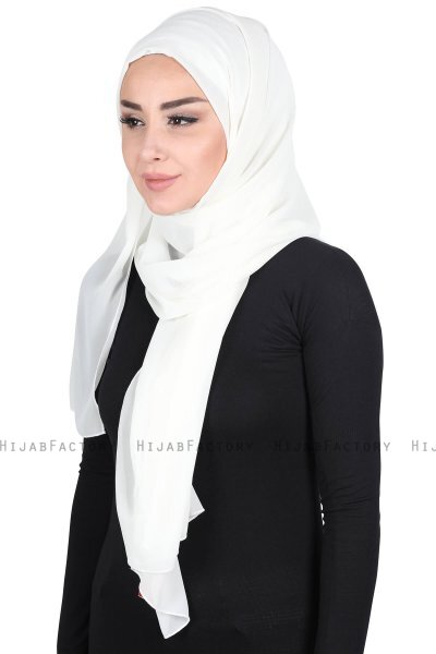 Joline - Hijab Chiffon Premium Creme