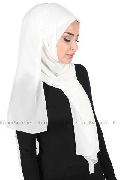 Joline - Hijab Chiffon Premium Creme