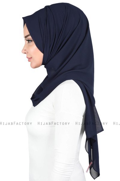 Joline - Hijab Chiffon Premium Blu Navy