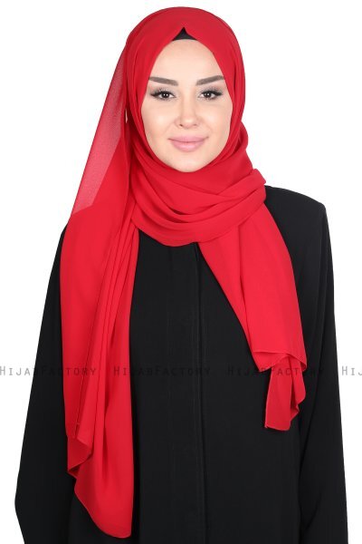 Joline - Hijab Chiffon Premium Rosso