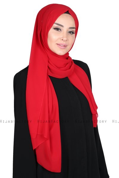 Joline - Hijab Chiffon Premium Rosso