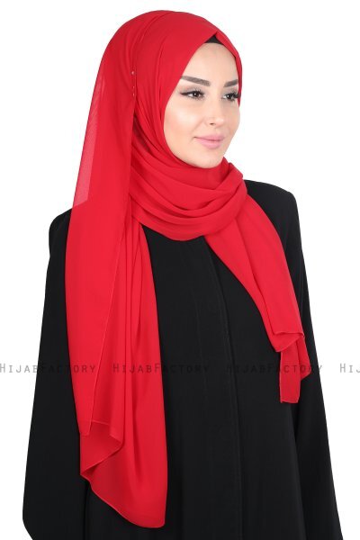 Joline - Hijab Chiffon Premium Rosso