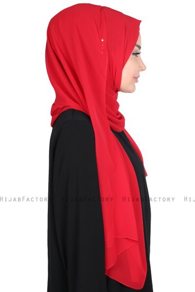 Joline - Hijab Chiffon Premium Rosso