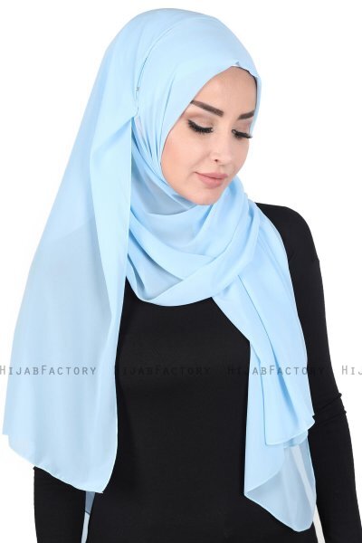 Joline - Hijab Chiffon Premium Azzurro