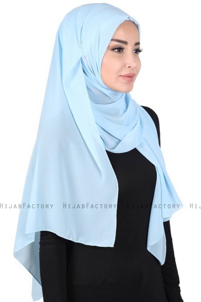 Joline - Hijab Chiffon Premium Azzurro