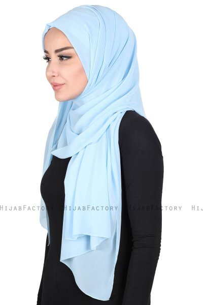 Joline - Hijab Chiffon Premium Azzurro