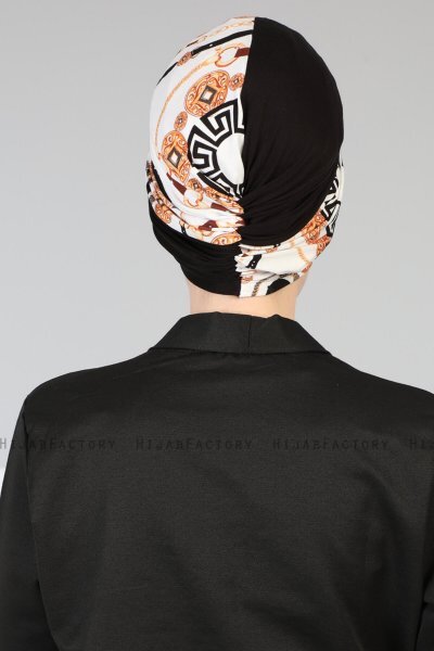 Fiona - Turbante Di Cotone Black Elegant