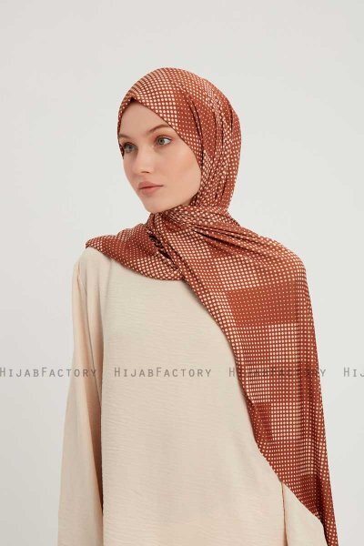 Nurgul - Hijab Fantasia Marrone