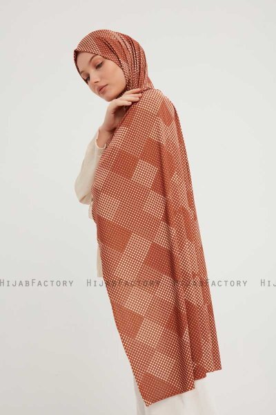 Nurgul - Hijab Fantasia Marrone