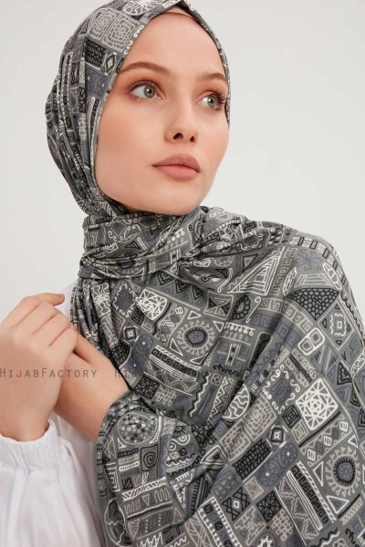 Gulya - Hijab Fantasia Grigio