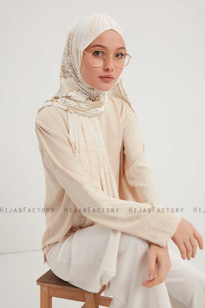 Fadime - Hijab Fantasia Pearl White