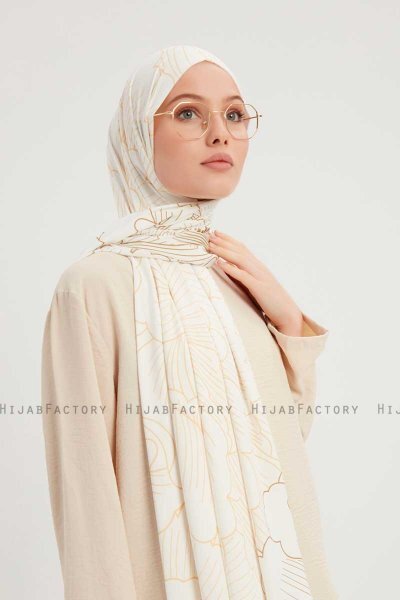 Fadime - Hijab Fantasia Pearl White