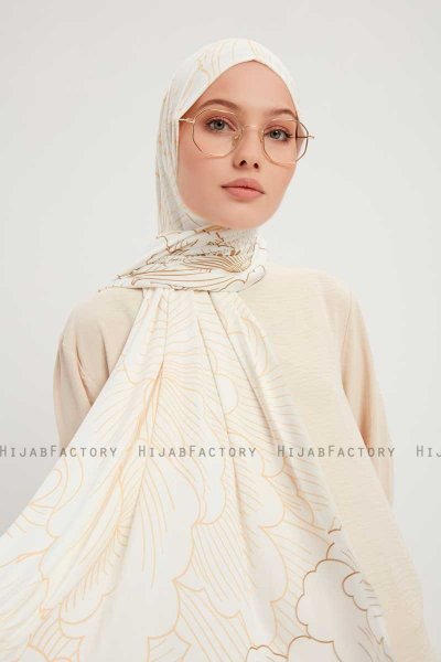 Fadime - Hijab Fantasia Pearl White