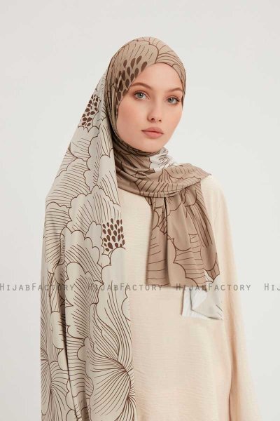Fadime - Hijab Fantasia Marrone Chiaro