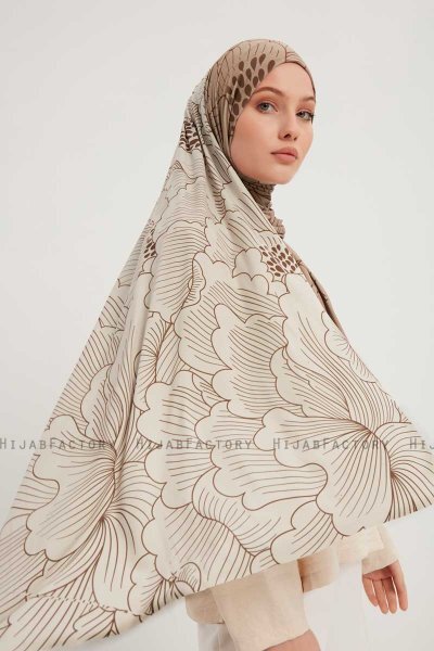 Fadime - Hijab Fantasia Marrone Chiaro