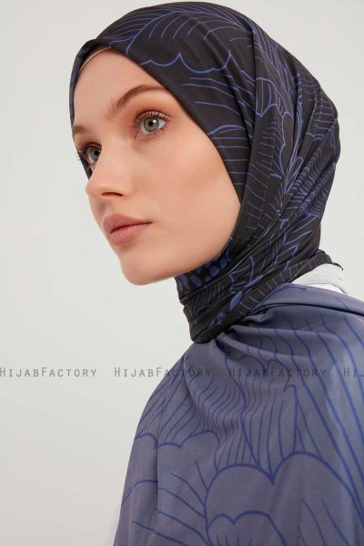 Fadime - Hijab Fantasia Blu Navy