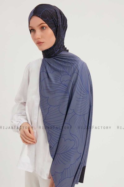Fadime - Hijab Fantasia Blu Navy