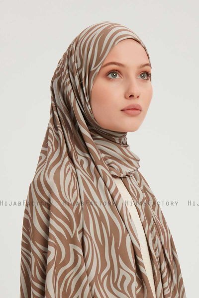 Hafiz - Hijab Fantasia Marrone Chiaro