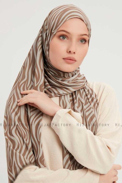 Hafiz - Hijab Fantasia Marrone Chiaro