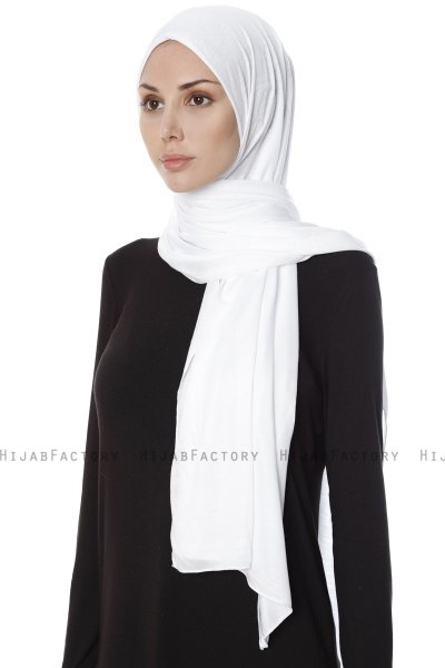 Farah - Hijab Jersey Bianca