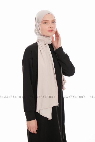 Farah - Hijab Jersey Grigio Chiaro