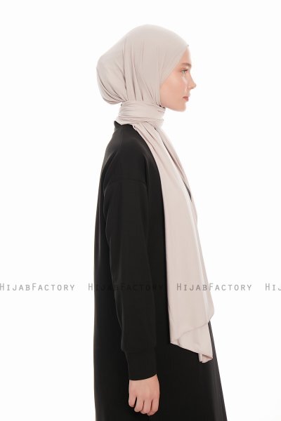 Farah - Hijab Jersey Grigio Chiaro