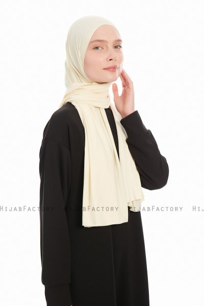 Farah - Hijab Jersey Creme