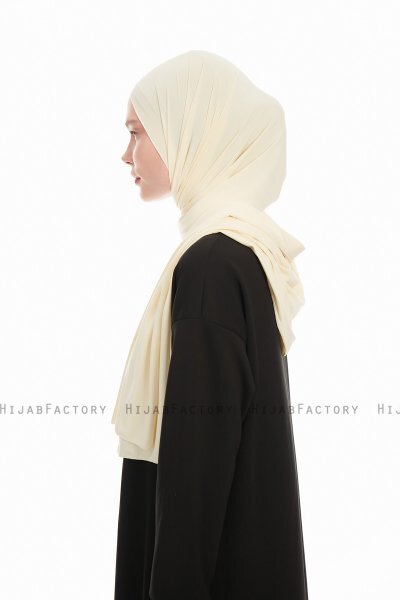 Farah - Hijab Jersey Creme