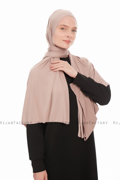 Farah - Hijab Jersey Taupe