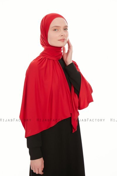 Farah - Hijab Jersey Bordò