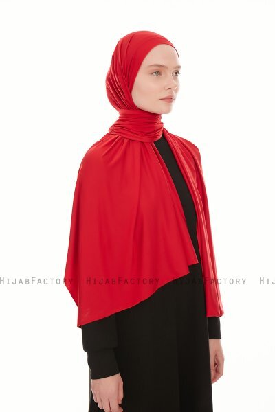 Farah - Hijab Jersey Bordò