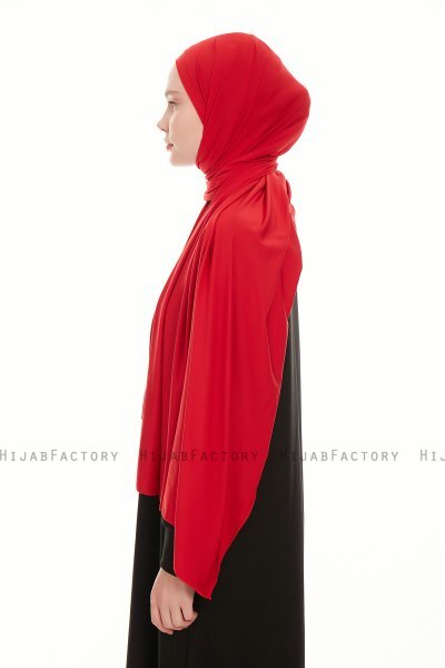 Farah - Hijab Jersey Bordò