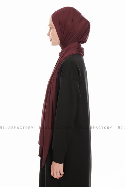 Farah - Hijab Jersey Prugna