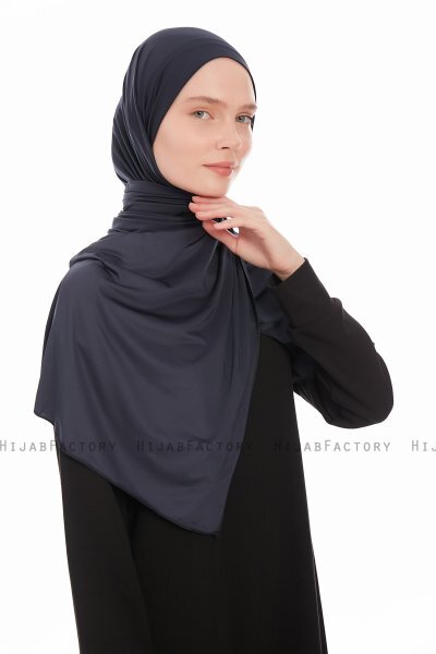 Farah - Hijab Jersey Blu Navy