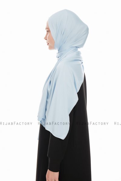 Farah - Hijab Jersey Azzurro