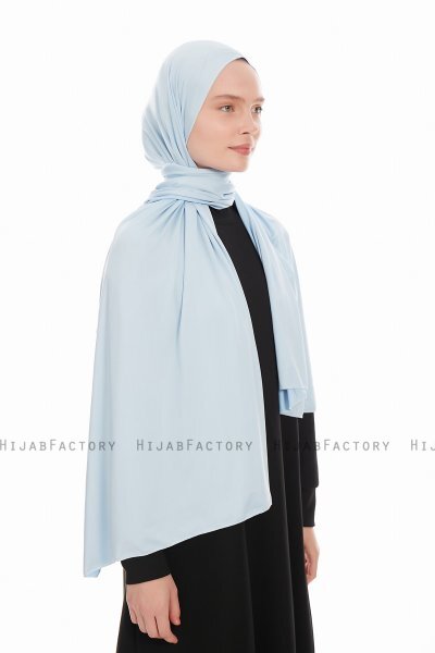Farah - Hijab Jersey Azzurro