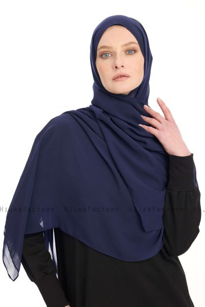 Hijab Chiffon - Blu Navy