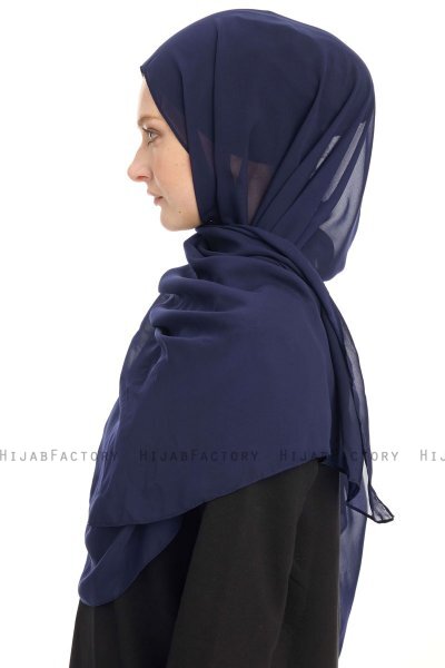Hijab Chiffon - Blu Navy