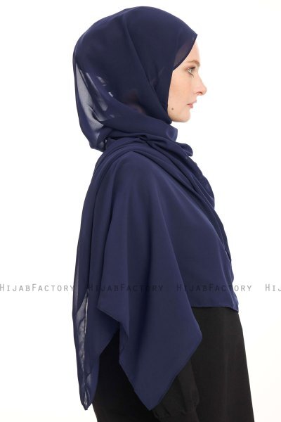 Hijab Chiffon - Blu Navy