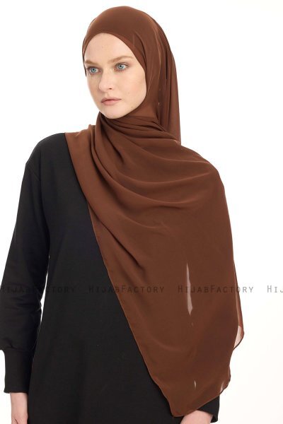 Hijab Chiffon - Marrone