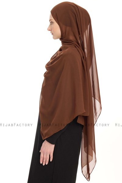 Hijab Chiffon - Marrone