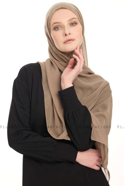 Hijab Chiffon - Taupe Scuro