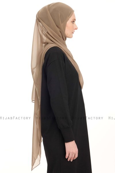 Hijab Chiffon - Taupe Scuro