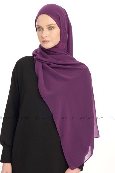 Hijab Chiffon - Viola Scuro
