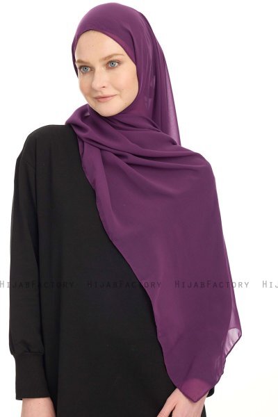 Hijab Chiffon - Viola Scuro