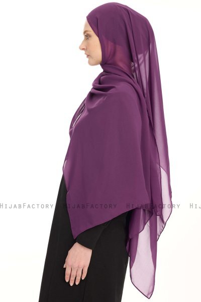Hijab Chiffon - Viola Scuro