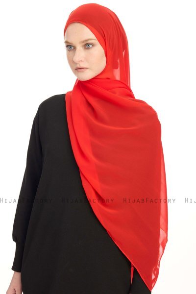Hijab Chiffon - Rosso
